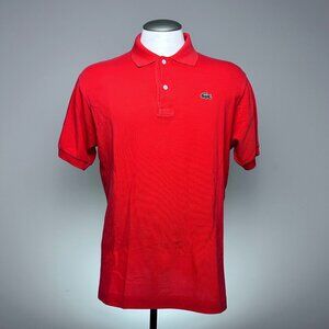 Lacoste Classic L.12.12 Polo L (Size 5) Orange Coral Piqué Cotton